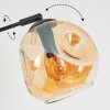 Ripoll Boule lumineuse, Lampadaire Ambre, Clair, Fumé, 3 lumières