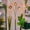 Ripoll Boule lumineuse, Lampadaire Ambre, Clair, Fumé, 3 lumières