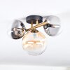 Chehalis Plafonnier, Boule lumineuse Or, Noir, 3 lumières