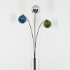 Gastor Boule lumineuse, Lampadaire Bleu, Chrome, Vert, Fumé, 3 lumières