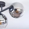 Koyoto Plafonnier, Boule lumineuse Clair, Fumé, 3 lumières