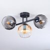 Koyoto Plafonnier, Boule lumineuse Ambre, Clair, Fumé, 3 lumières