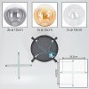 Gastor Plafonnier, Boule lumineuse Ambre, Clair, Fumé, 4 lumières