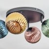 Koyoto Plafonnier, Boule lumineuse Bleu, Or, Vert, Cuivré, 4 lumières