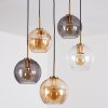 Koyoto Suspension, Boule lumineuse, Suspension Or, Noir, 5 lumières