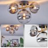 Chehalis Plafonnier, Boule lumineuse Or, Noir, 3 lumières