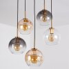 Koyoto Suspension, Boule lumineuse, Suspension Or, Noir, 5 lumières