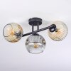 Ripoll Plafonnier, Boule lumineuse Ambre, Clair, Fumé, 3 lumières