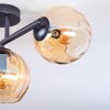 Koyoto Plafonnier, Boule lumineuse Ambre, 3 lumières