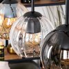Koyoto Suspension, Boule lumineuse, Suspension Écru, Noir, 3 lumières