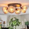 Koyoto Plafonnier, Boule lumineuse Ambre, 4 lumières
