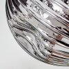 Ripoll Plafonnier, Boule lumineuse Chrome, Fumé, 4 lumières