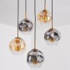 Ripoll Suspension, Boule lumineuse, Suspension Or, Noir, 5 lumières