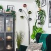 Gastor Boule lumineuse, Lampadaire Bleu, Vert, Clair, Cuivré, 5 lumières