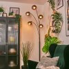 Gastor Boule lumineuse, Lampadaire Bleu, Vert, Clair, Cuivré, 5 lumières