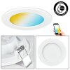 Finsrud Plafonnier, Spot encastrable LED Blanc, 3 lumières