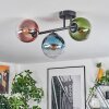 Gastor Plafonnier, Boule lumineuse Bleu, Vert, Clair, Cuivré, 3 lumières