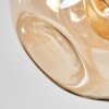 Ripoll Plafonnier, Boule lumineuse Ambre, Fumé, 4 lumières