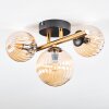 Chehalis Plafonnier, Boule lumineuse Or, Noir, 3 lumières