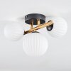 Chehalis Plafonnier, Boule lumineuse Or, Noir, 3 lumières