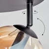 Gastor Plafonnier, Boule lumineuse Ambre, Clair, Fumé, 4 lumières