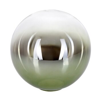 Abat-jour en verre  Gastor Verre de rechange, pièce de rechange 15 cm Vert, Clair