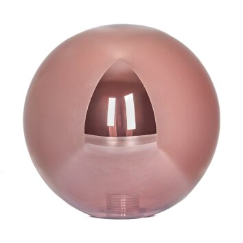 Abat-jour en verre  Chehalis Verre de rechange, pièce de rechange 15 cm Cuivré