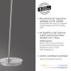 BENTE Lampadaire Luminaires Paul Neuhaus LED Argenté, 1 lumière