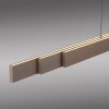 Square Suspension Luminaires Paul Neuhaus LED Bronze, 6 lumières