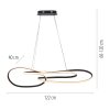 TWIST Suspension Luminaires Paul Neuhaus LED Noir, 1 lumière
