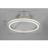 Amador Plafonnier Luminaires Trio LED Nickel mat, 1 lumière