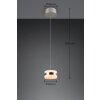 Dios Suspension Luminaires Trio LED Nickel mat, 1 lumière