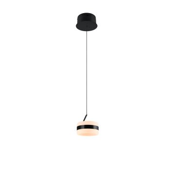 Dios Suspension Luminaires Trio LED Noir, 1 lumière