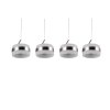 Dios Suspension Luminaires Trio LED Nickel mat, 4 lumières