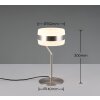 Dios Lampe à poser Luminaires Trio LED Nickel mat, 1 lumière