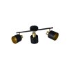 Eva Spot de plafond Luminaires Trio Noir doré, 3 lumières
