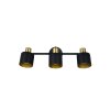 Eva Spot de plafond Luminaires Trio Noir doré, 3 lumières