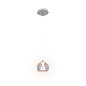 Flynt Suspension Luminaires Trio LED Chrome, 1 lumière