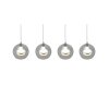 Flynt Suspension Luminaires Trio LED Chrome, 4 lumières