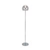 Flynt Lampadaire Luminaires Trio LED Chrome, 1 lumière
