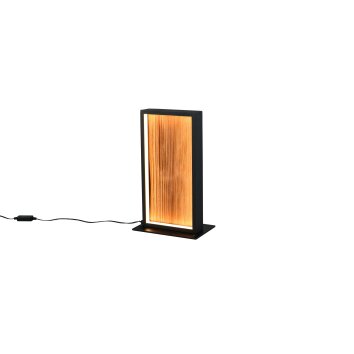 Kalea Lampe à poser Luminaires Trio LED Bois clair, 1 lumière