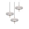 KEATON Suspension Luminaires Trio LED Gris, 3 lumières