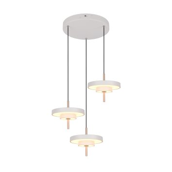 KEATON Suspension Luminaires Trio LED Gris, 3 lumières