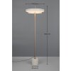KEATON Lampadaire Luminaires Trio LED Gris, 1 lumière