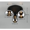 Lumina Plafonnier Luminaires Trio Noir, 3 lumières