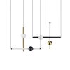 Melita Suspension Luminaires Trio LED Noir doré, 1 lumière