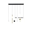 Melita Suspension Luminaires Trio LED Noir doré, 1 lumière