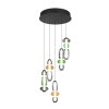 Minerva Suspension Luminaires Trio LED Multicolore, 5 lumières