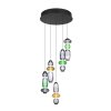 Minerva Suspension Luminaires Trio LED Multicolore, 5 lumières