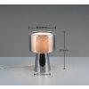 Rocka Lampe à poser Luminaires Trio Chrome, 1 lumière